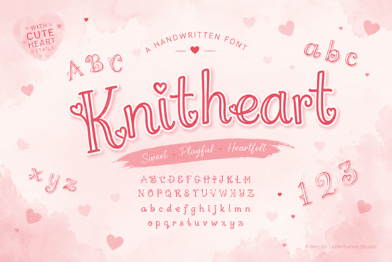 Knitheart Font